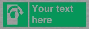 Custom Turn Clockwise Sign